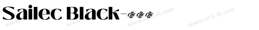 Sailec Black字体转换
